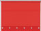 Square Eyelet Roller Blind Easy Fit Trimable Home Office Window Blinds (Red, 120cm x 165cm (47.2 x 65))
