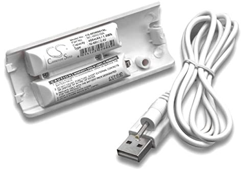 vhbw Batterie Compatible avec Nintendo Wii Remote Plus Manette de Jeu contrôleur (400mAh, 2,4V, NiMH)