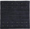 carpetfine Wollteppich Gabbeh Uni Quadratisch Schwarz 200x200 cm | Moderner Teppich für Wohn- und Schlafzimmer