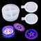 DIYBravo Box Epoxidharz Formen Dose Schale mit 2 Deckel Silikonformen, Runde Aufbewahrungsbox Epoxidharz Gussformen mit 12 Konstellations Symbolen Für DIY Schmuckbox