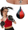 CMLLING Speed ​​Bag Plattform Hängende Lochkugel für MMA Muay Thai Training Reflex Boxkugel (1 Stück) (Rot + Schwarz)