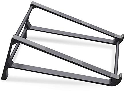 Aluminium Alloy Vertical Laptop Stand Desktop Tablet Holder Desk Mobile Phone Ventilated Cooling Lazy Notebook Stand,gray