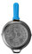 Lodge Abgelagerte Gusseisen-Zuckerschädel-Pfanne mit Griffhalter, Schwarz, 26,7 cm