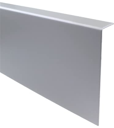Gartenwelt Riegelsberger Abschlussprofil für Terrassen Treppen Winkel 23x120 mm Länge 195 cm Alu eloxiert gerillt für alle Terrassensysteme 6 Stück