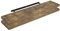WOLTU Wandregal 2 Stück Set Wandboard Bücherregal Regale für Deko Wandablagen aus MDF Holz,Hängeregal Vintagebraun, 120x22.9x3.8cm,RG9315hov-2