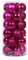 6CM Weihnachtsdeko Weihnachtskugeln,24 Stücke Kunststoff Weihnachtsbaum Kugeln Christbaumkugeln Weihnachtsbaum Deko Anhänger Baumschmuck Ornamente Christbaumschmuck für Weihnachtsdekoration,Rose
