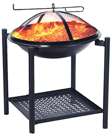 BIGWHEAT88 Stufa per Riscaldamento Domestico Cortile Esterno Braciere per Legna da Ardere Campeggio Barbecue Semplice