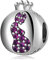 Charm Grossesse Femme Enceinte Douce Attente Naissance Bébé en Argent 925 - Les Folies pour Pandora, Argent sterling, Zircone cubique