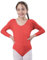 Ballett-Trikot für Mädchen, langärmelig, Rundhalsausschnitt, Tanz-Trikot für Mädchen, für Tänzerin, Gymnastik, rot, 8 Jahre