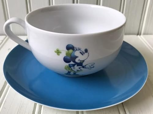 Disneyland Paris Minnie Mouse Blue Cup and Saucer