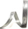 s.dekoda Schleifenband 20m x 15mm Frohe Weihnachten Grau - Dunkelgrau Satinband Dekoband Weihnachtsband