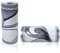 LUO YIYI Silver Grey Floral Molding Wallpaper Border Peel Stick Home Ceiling Decorative Border Corner Line Floor Tile Stickers Window Sills Door Frames 4inch by 32.8ft