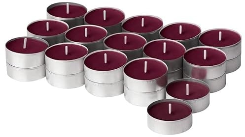STÖRTSKÖN Mini Duftkerze Teelicht Beeren Duft Rote Kerze, Aromatherapie hält 3,5 Stunden Brenndauer 30 Stück für IKEA