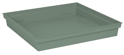 Soucoupe 40x40cm Toscane Vert Laurier - EDA Plastiques