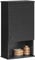 SoBuy BZR25-SCH Hängeschrank mit Einer Tür und einem Fach Wandschrank Küchenschrank Badhängeschrank Medizinschrank Badmöbel Schwarz BHT ca. 40x76x21cm