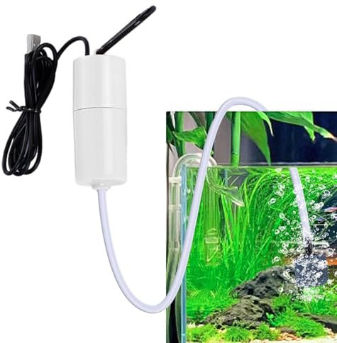 Bitong Bomba de Aire para Acuario - Bomba de Aire silenciosa de oxígeno Bomba de pecera de Ahorro de energía | Suministros de Pesca para Interiores y Exteriores para vehículos, Pesca, hogar