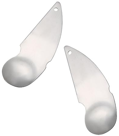TOPBATHY 2 Piezas Cuchara De Kiwi Herramientas De Aguacate De Cocina Cucharas De Fruta De Carne Peladores De Kiwi De Acero Inoxidable Peladores De Aguacates Cortadores De Frutas
