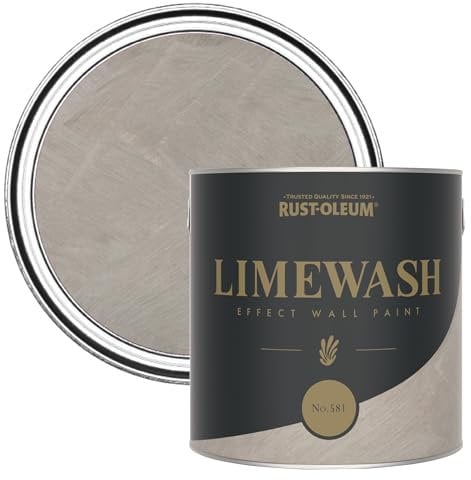 Rust-Oleum Grey Limewash Effect Wall Paint - No.581 2.5L