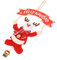 Cartoon Glocken Weihnachten Alter Mann Ornament Metall für Home Party Baum Anhänger Dekoration Weihnachtsbaum Ornament