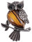 DEARMAMY 1Pc Kristall Brosche Pin Mode Brosche Pin Frau Brosche Eule Form Brosche Mantel Brosche Pin