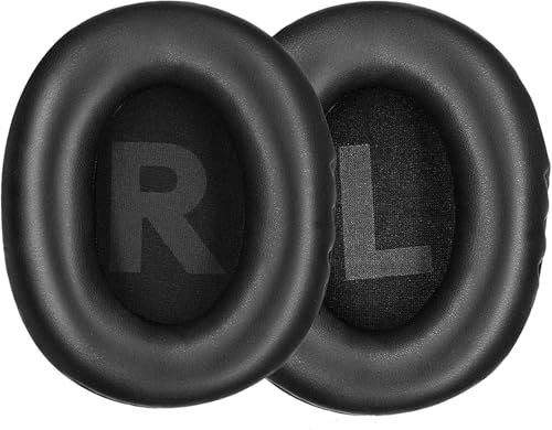 Frogetu 1 Paar Ersatz Ohrpolster für Logitech G Pro X Kopfhörer,mit Premium Memory-Schaum und Proteinledermit Over-Ear Kopfhörern von Logitech G Pro X (Schwarz)