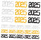 DIYEAH 3er-Pack „Happy New Year 2025“ Reflektierendes Goldenes Konfetti Für Abschlussfeiern Tischdekoration Mit „Happy New Year“-Thema Für Veranstaltungen Zu Hause Und in Der Schule
