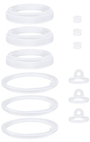 Lot de 3/4 joints d'étanchéité en silicone pour bouteille d'eau isotherme en acier inoxydable de 1,8 l