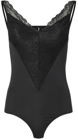 Pieces Damen Pcolivia Sl Lace Bodystocking Pcolivia Sl Lace Bodystocking (1er Pack)