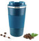 Goodatech 510ml/18oz Tazza Viaggio caffè Termica in acciaio inossidabile, Senza BPA Vuoto Isolato Borraccia, Auto Bicchiere con Coperchio a Tenuta Stagna (Blu)