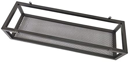 Rustikale industrielle Eisenregal für Küche, Bad, Bar, Garage, Dachregal mit schwimmenden Metallregalen, hängende Regal, Blumenständer Nischer 140 x 25 x 15 cm
