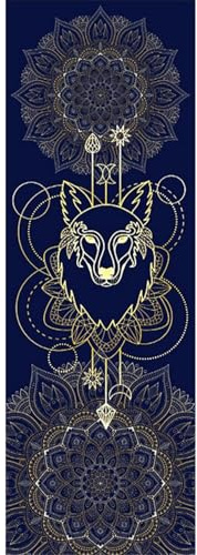 Yoga Matte Handtuch 25x73 Zoll Wolf Muster Nicht-Schlupf-Samt Yoga Decke Schnell trockener Schweiß absorbierende tragbare Pilates-Zubehör