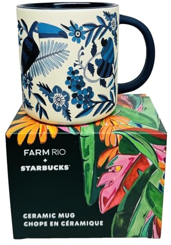 Starbucks x FARM Rio 2025 Tazza Lenço Azulejo, edizione limitata, 400 ml