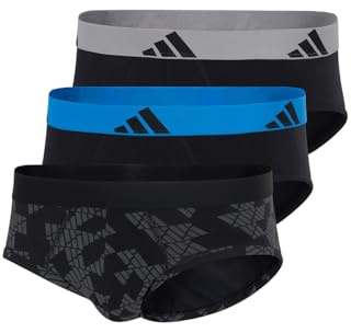 adidas Herren Brief (3 Pack) - Active Flex Cotton - Slip - Bequeme Unterwäsche