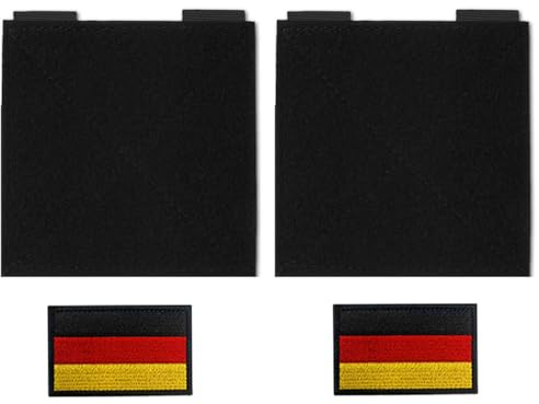 2 Stück 12.5 * 12.5 cm Mini Aufhänger Militär Taktisch Patch Board-Patch Fläche Matte Wand-Display-Tafel Board Organizer Display Tafel mit Ösen für Aufklebern Stempeln Abzeichen Hook and Loop Nylon