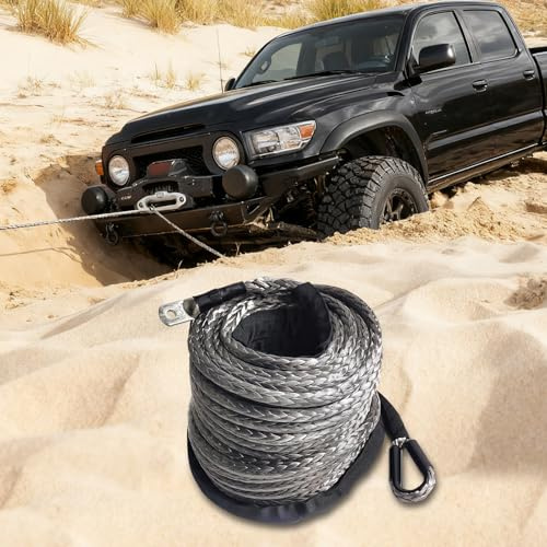 Corde de treuil forestier, 10 mm x 30 m, 10,8 T, 12 brins, en plastique, câble synthétique, sangle de traction, pour bateaux et véhicules tout-terrain, remorques lourdes