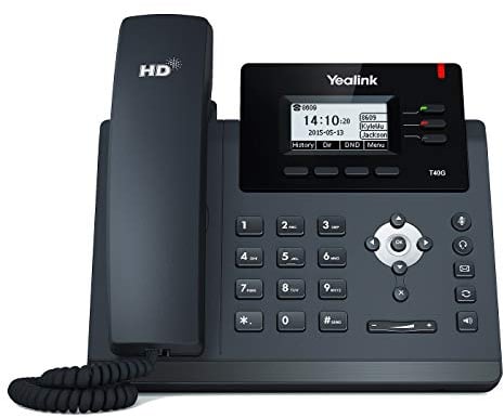 Yealink SIP-T40G Telefono VoIP, Nero