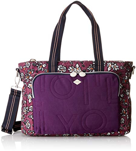 Oilily Damen Charm Diaperbag Mhz Rucksackhandtasche Grün (Mauve)