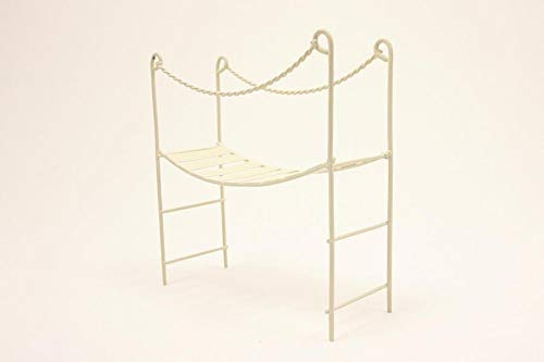 Dekop Miniatur Minigarten, Hängebrücke Mini, weiß, Höhe ca. 9cm (44444635098396)