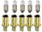 5 x Lampenfassung + Glühbirnen 12V Tachobeleuchtung für MZ RT, ES, ETS, TS, ETZ, Simson S51