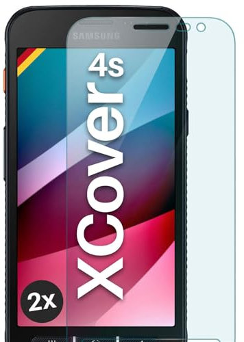 MoEx Verre trempé Compatible avec Samsung Galaxy Xcover 4s - Film de Protection en Verre, Film Protecteur d'écran incassable, Film de Verre Pare-balles Transparent, Lot de 2