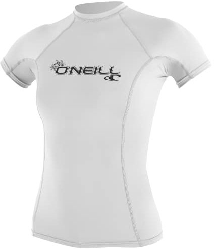 O'Neill Damen Women's Basic Skins Short Sleeve Sun T-Shirt, Weiß, L EU