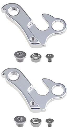 Schaltauge Schaltwerk Adapter 1Stk Silber Schaltgetriebe Mech Umwerfer-Aufhänger mit Schraubbefestigung aus Aluminiumlegierung MTB-Fahrradersatzteile