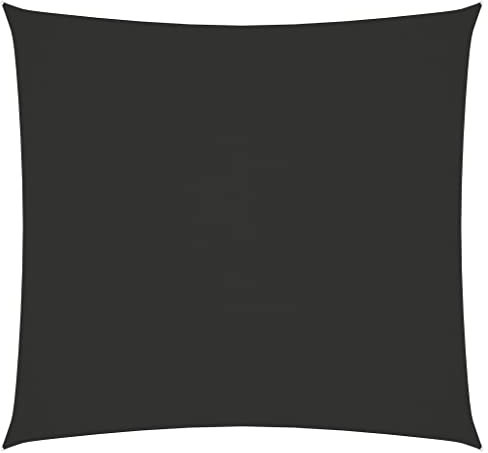 vidaXL Vela Parasole Ombra Tenda da Sole Elegante Moderna Anti UV Giardino Frangisole Terrazza Balcone in Tela Oxford Quadrata 4x4 m Antracite