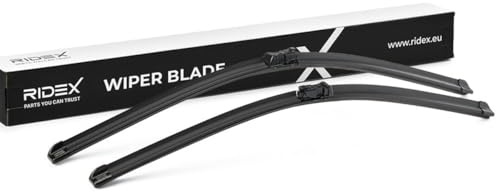 RIDEX Scheibenwischer Set Wischerblätter Satz mit Spoiler Vorne L1: 700mm L2: 650mm Flachbalkenwischblatt Kompatibel mit RENAULT MODUS/GRAND MODUS F/JP0 Side Lock für Links-/Rechtslenker 298W0305