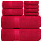 Infinitee Xclusives Premium Bath Sheets Towels 2 Pack Extra Large Bath Towels 90x180cm 100% Soft Cotton, Absorbent Oversized Bathroom Towels, Hotel & Spa Quality Towel (Burgundy, Towel Set)