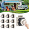 10 Stück Push Button Catch Door Lock Verriegelung, Metall Push Button Lock,Schlüsselloser Wohnmobilschloss Schubladenschloss, Schranktürknaufe Lock für RV Camper Caravan Van Motorhome Yacht Ship Boat