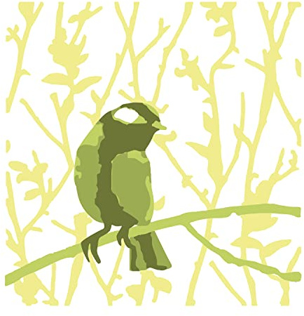 Sizzix Layered Stencils 4PK Bird & Branches by Olivia Rose, One Size