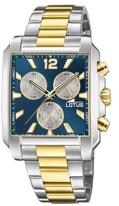 Montre Lotus pour Homme 18852/6 Chrono Boîtier en Acier Inoxydable Gris Bracelet en Acier Inoxydable Multi
