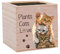 CREATCABIN - Maceta de Madera para Gatos, Cubo, Maceta Cuadrada, Pequeña, Rústica, Decoración de Escritorio para el Hogar, Decorativa para Jardín, Interior, Exterior, Plantas, Profesores, Padres, Ofic