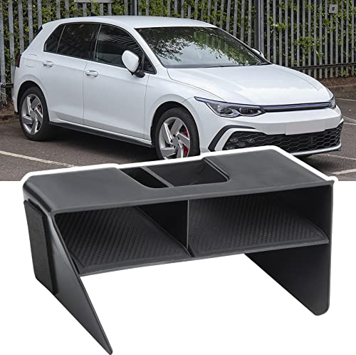 FanPaYY Ablagefach Mittelkonsole Kompatibel mit VW Golf 8 MK8 2020 2021 2022, Auto Zubehör Multifunktionaler Aufbewahrungsbox Center Console Organizer